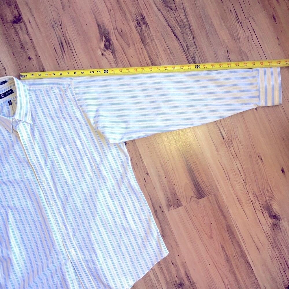 CHAPS Long Sleeve Shirt XL Men’s - Picture 6 of 11